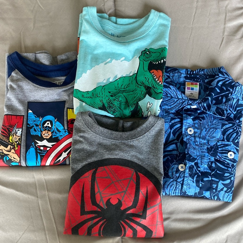 Toddler boys 4t shirts bundled